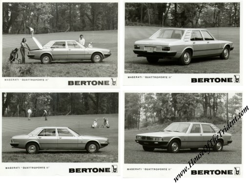 1974 Bertone Maserati Quattroporte II Press Release maserati 1974